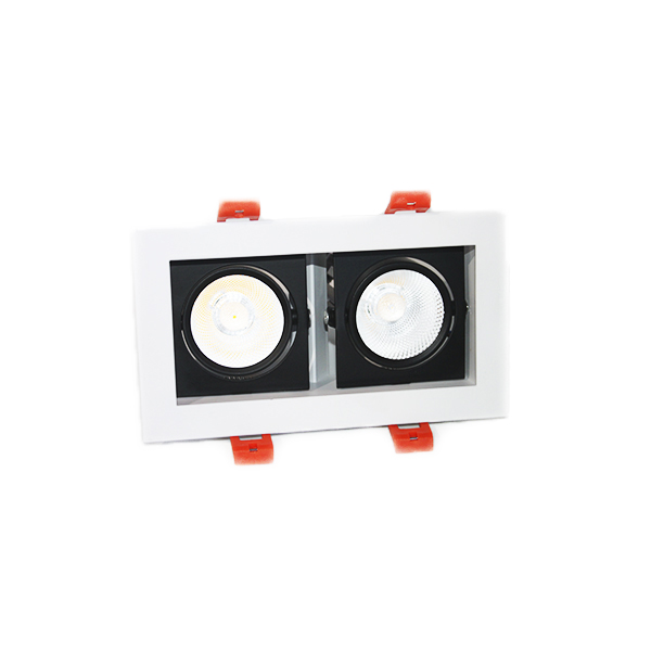 Встраиваемый потолочный светильник №38-VCOB252-2X10W (white/black)