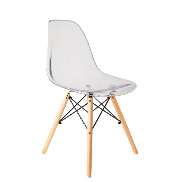 Стул Eames DSW (прозрачный белый)