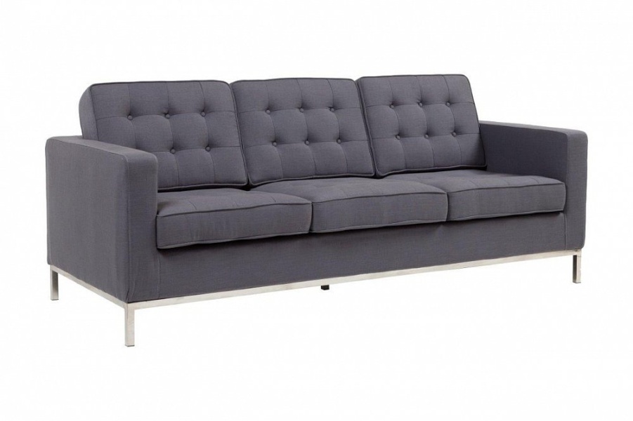 Диван Florence Knoll Sofa прямой серый