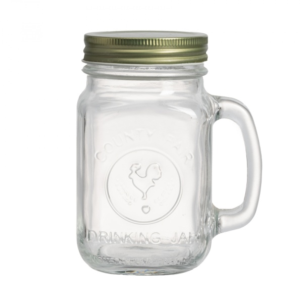 Кружка с крышкой Bormioli Rocco Drinking Jar