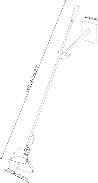 Настенный светильник Ribalta Long Arm