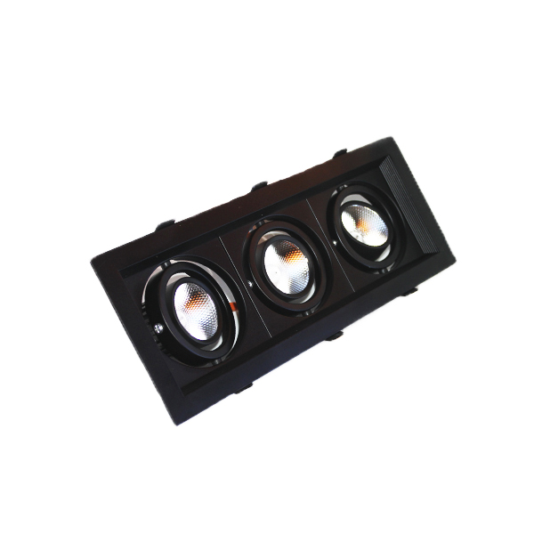 Встраиваемый потолочный светильник №50-CSS163COB-3X6W(black)