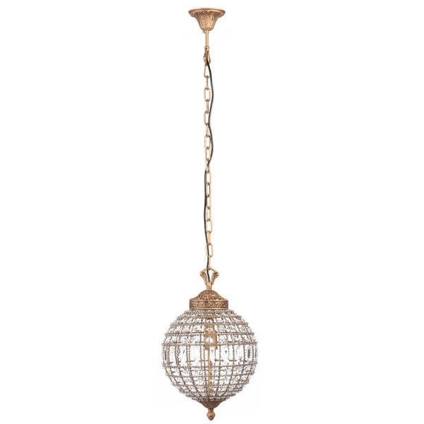 Подвесная люстра хрустальный шар Casbah Crystal Chandelier золото