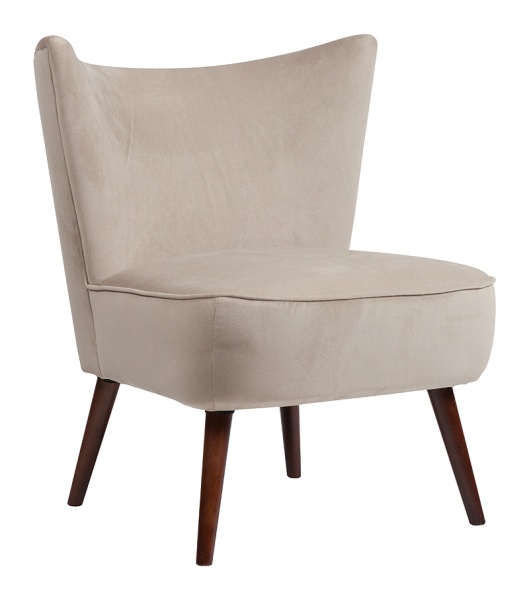 Кресло бежевое с серым, велюр Р Vermont Chair