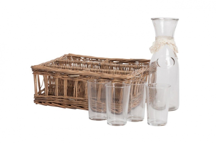 Набор для пикника в плетеной корзинке Picnic
