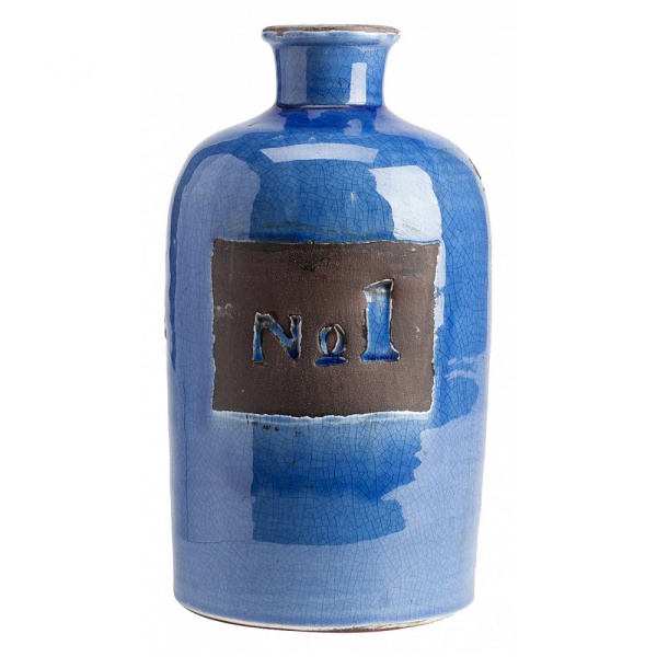 Декоративная ваза синяя Terra Cotta