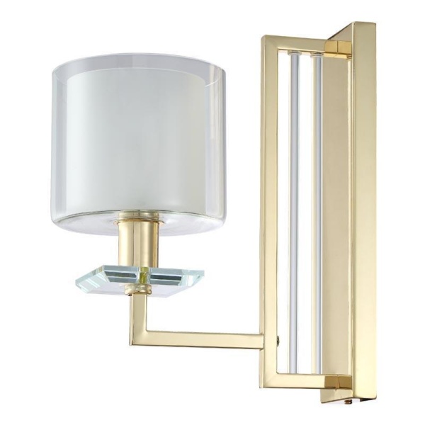 Бра Crystal Lux NICOLAS AP1 GOLD/WHITE Crystal Lux 3401/401