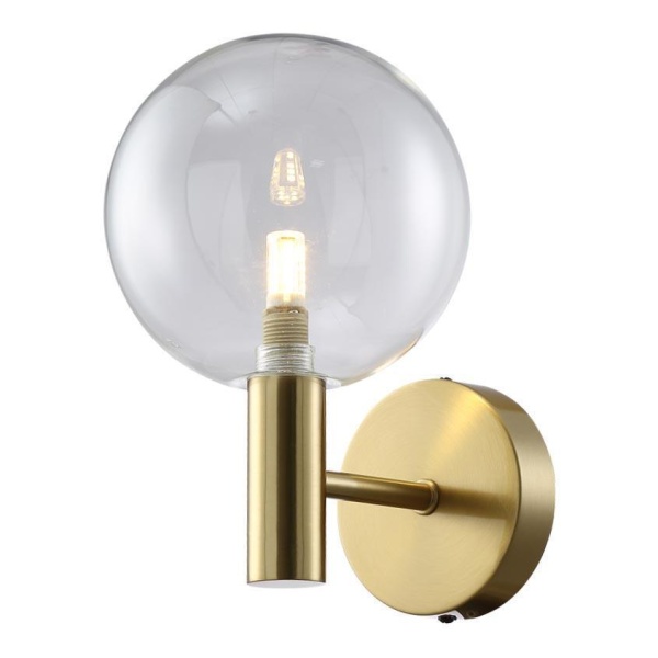 Бра Crystal Lux ANDRES AP1 BRONZE/TRANSPARENTE Crystal Lux 0140/401