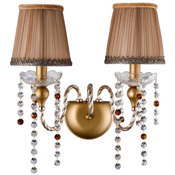Бра Crystal Lux ALEGRIA AP2 GOLD-BROWN 1041/402