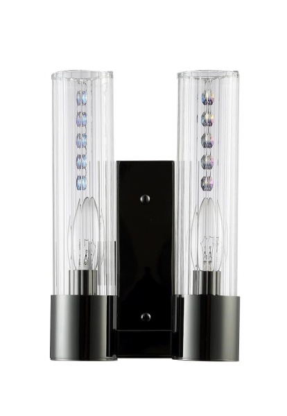 Бра Crystal Lux OTONO AP2 BLACK CHROMIUM/TRANSPARENTE Crystal Lux 2632/402