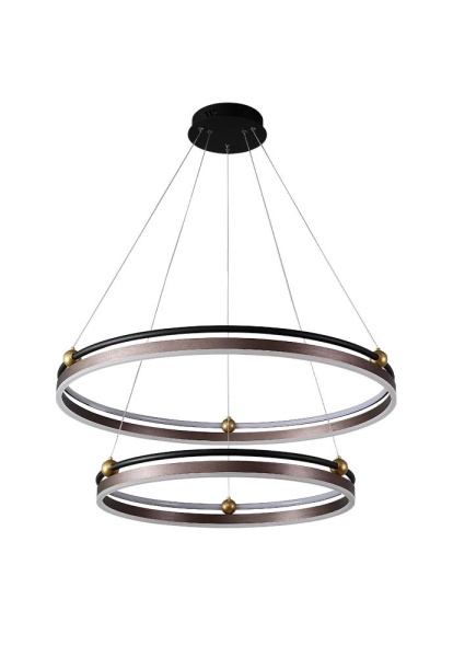 Люстра Crystal Lux FERNANDO SP123W LED D600+800 COFFEE/BLACK Crystal Lux 0620/302