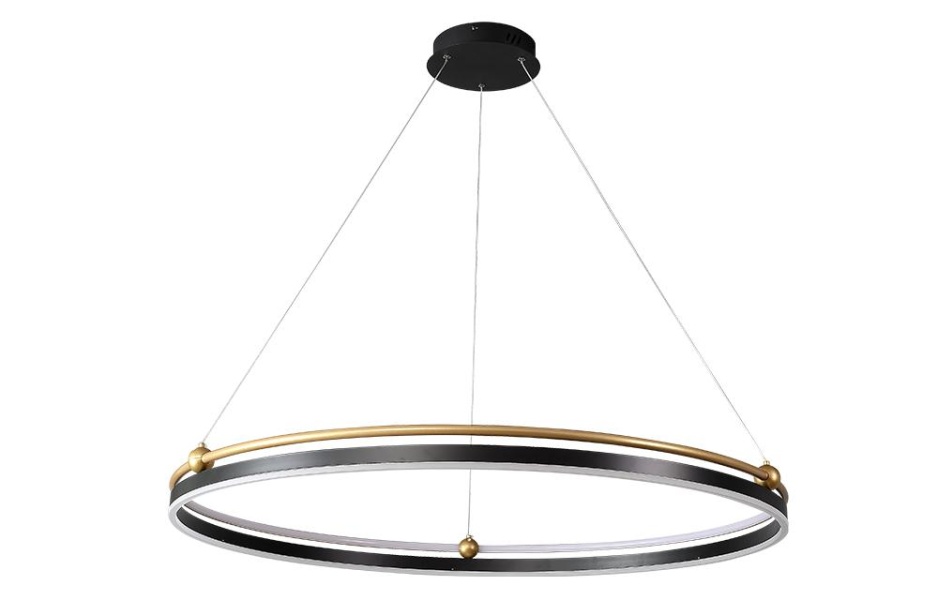 Люстра Crystal Lux FERNANDO SP88W LED D1000 BLACK/GOLD Crystal Lux 0621/301