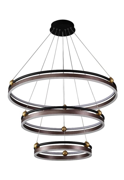 Люстра Crystal Lux FERNANDO SP158W LED D400+600+800 COFFEE/BLACK Crystal Lux 0620/303