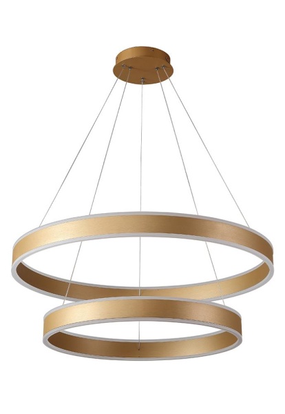 Люстра Crystal Lux MUCHOS SP123W LED D600+800 GOLD Crystal Lux 0980/302