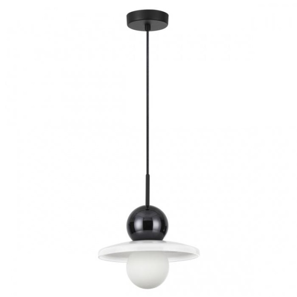 5014/1D MODERN ODL23 295 черный/белый/белый матовый металл/стекло Подвес G9 LED 5W HATTY