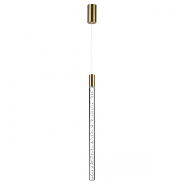 4369/5L HIGHTECH ODL23 107 полированное золото/акрил с пузырьками Подвесной св-к IP20 LED 5W 200Лм 3000K SPARKY