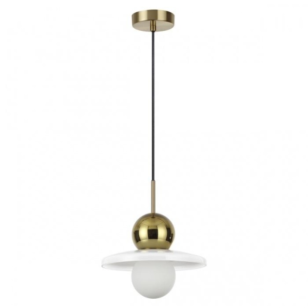 5014/1B MODERN ODL23 295 золотой/белый/белый матовый металл/стекло Подвес G9 LED 5W HATTY