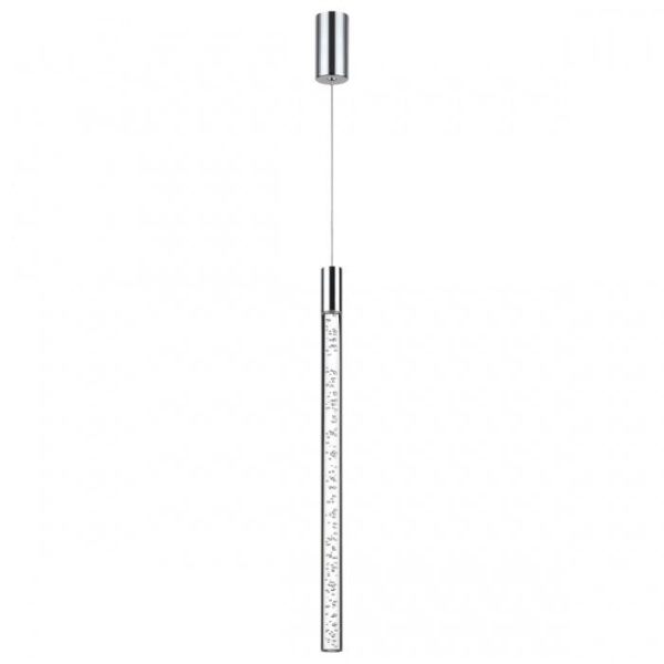 4370/5L HIGHTECH ODL23 107 хром полированный/акрил с пузырьками Подвесной св-к IP20 LED 5W 200Лм 3000K SPARKY