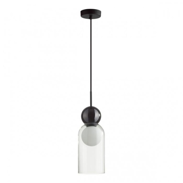 5022/1 MODERN ODL23 293 черный/прозрачный/белый матовый металл/стекло Подвес G9 LED 5W BLACKY