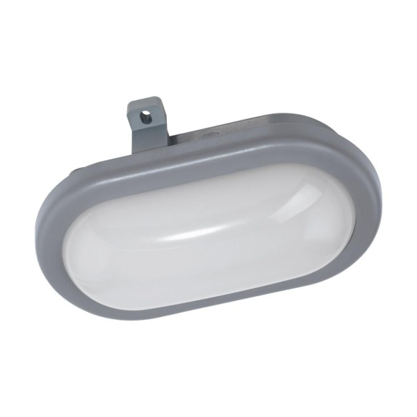 Настенно-потол. Светильник Pescolla LED 5.5W 560lm 4000K IP65 ОВАЛ пластик, серый. Предназначен для
