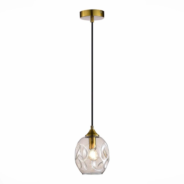 SL1188.303.01 Подвес ST-Luce Латунь/Коньячный E14 1*40W