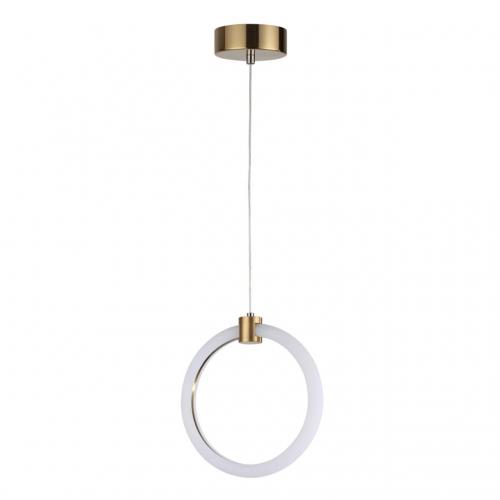 5297/7L LEDIO LN23 029 золотой Подвес LED 7W 3000K 574Лм 220V NOVA