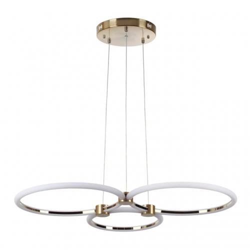5297/80L LEDIO LN23 029 золотой Светильник подвесной LED 80W 3000-6000К 6232Лм 220V NOVA