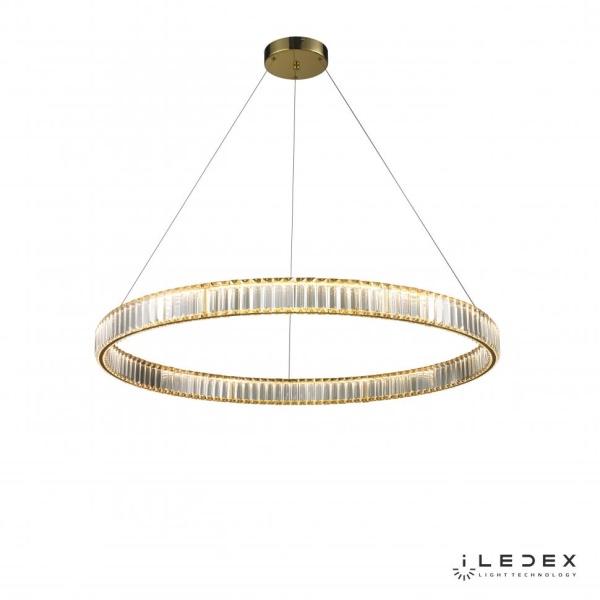 Подвесной светильник iLedex WOODSTOCK  10920P/1-38W-3000K-D1000 GOLD&CLEAR iLedex 10920P/1-38W-3000K-D1000 GL-CL