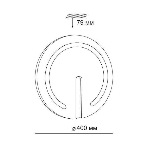 3041/DL COLOR SN 018 Светильник пластик/белый/хром LED 48Вт 3000-6500К D400 IP43 пульт ДУ/RGB/LampSmart BUTTON