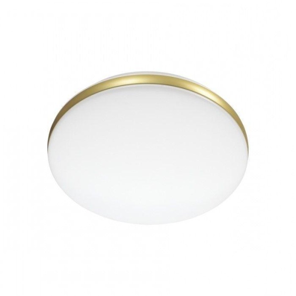 7626/AL PALE SN 037 Светильник пластик/белый/золотистый LED 12Вт без ДУ 4000К D290 IP43 RINGO