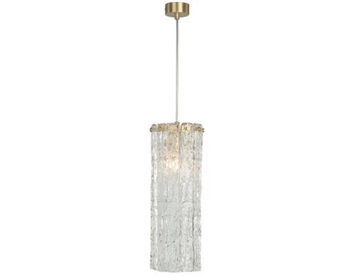 NEWPORT 10820 10821/S small , Подвесной светильник, Matt brass Clear crystal D12*H35/250 cm E14 1*60