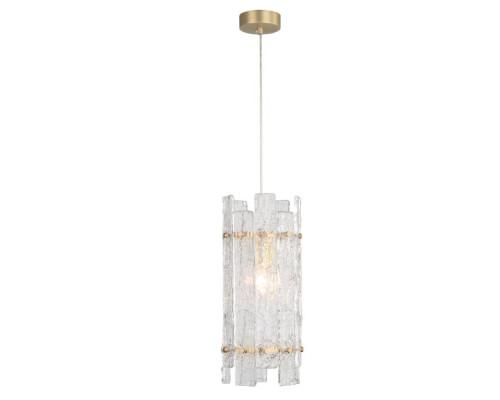 NEWPORT 10820 10822/S , Подвесной светильник, Matt brass Clear crystal D12*H35/250 cm E14 1*40W
