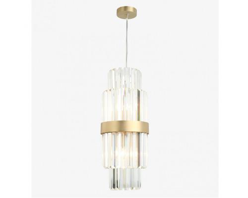 NEWPORT 10240 10244/S , Подвесной светильник, Brass Clear crystal D25*H55 cm E14 4*60W