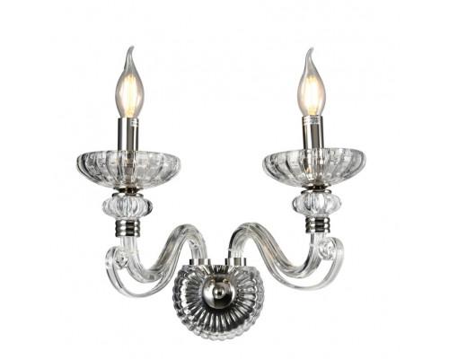 NEWPORT 12800 12802/A , Бра, Nickel Clear glass