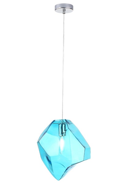Светильник подвесной Crystal Lux NUESTRO SP1 CHROME/BLUE Crystal Lux 3420/201