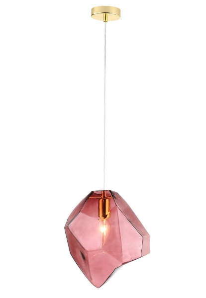 Светильник подвесной Crystal Lux NUESTRO SP1 GOLD/PINK Crystal Lux 3426/201