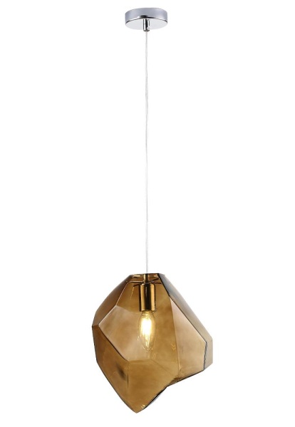 Светильник подвесной Crystal Lux NUESTRO SP1 CHROME/BROWN Crystal Lux 3423/201