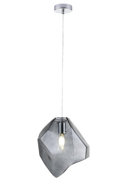 Светильник подвесной Crystal Lux NUESTRO SP1 CHROME/SMOKE Crystal Lux 3425/201