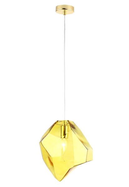 Светильник подвесной Crystal Lux NUESTRO SP1 GOLD/AMBER Crystal Lux 3421/201