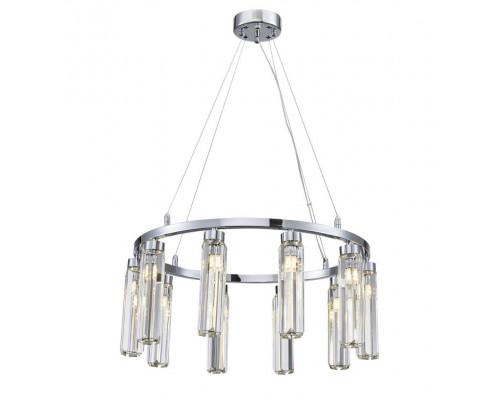 NEWPORT 4520 4528+2/S chrome , Подвесной  светильник , Chrome Clear crystal  D57,5*H25 cm G9 10*60W