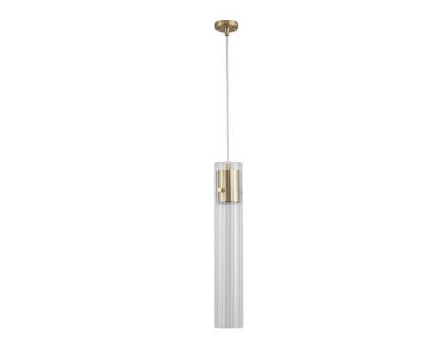 NEWPORT 7270 7271/S small brass , Подвесной светильник, Brass Clear glass D7*H40/250 cm GU10 1*60W