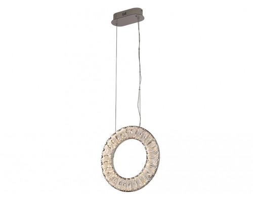 NEWPORT 8240 8240/300 chrome , Подвесной светильник, Chrome Сlear crystal D30*H250 см LED strip 19W 3100K 2090Lm
