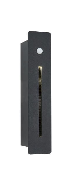 Pisso Wall Spot 3W 830 SQ BLK w/sensor